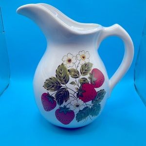McCoy vintage strawberry pitcher